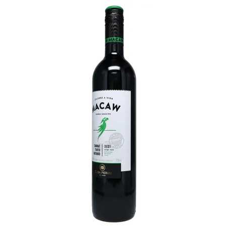 Vinho macaw tinto demi-seco tannat 750ml 360-3
