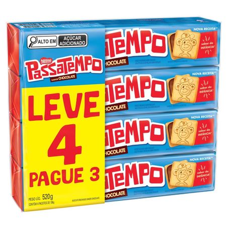 BISCOITO NESTLE PASSATEMPO RECHEIO CHOCOLATE LEVE4 PAGUE3