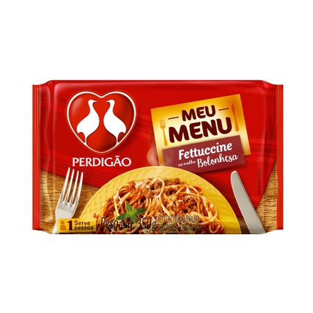 Fettuccine ao molho bolonhesa meu menu perdigão