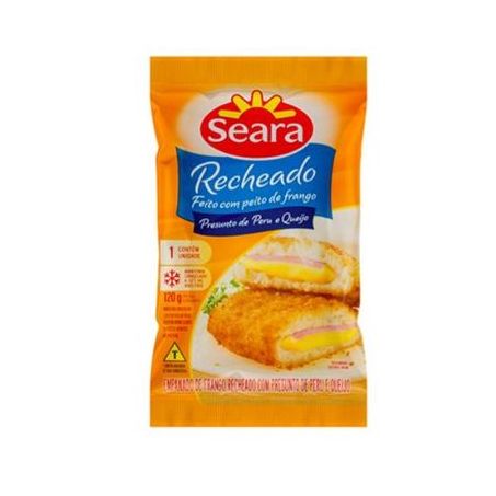 Empanado recheado presunto e queijo seara 110g