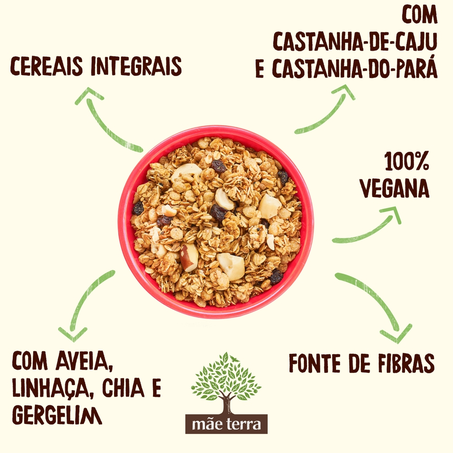 Granola Tradicional Mãe Terra Castanhas 800G 360-2