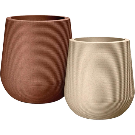 Vaso Terraza  Redondo - Riscato - Areia Nº 26 - Ref. 7301318-19