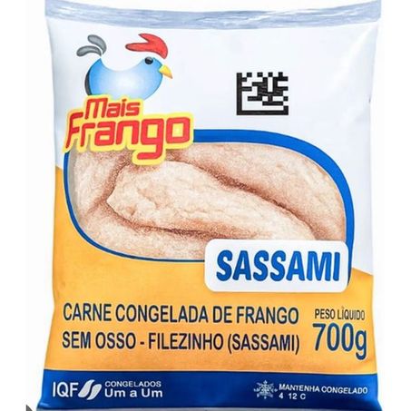 Filezinho (sassami) mais frango iqf 700g