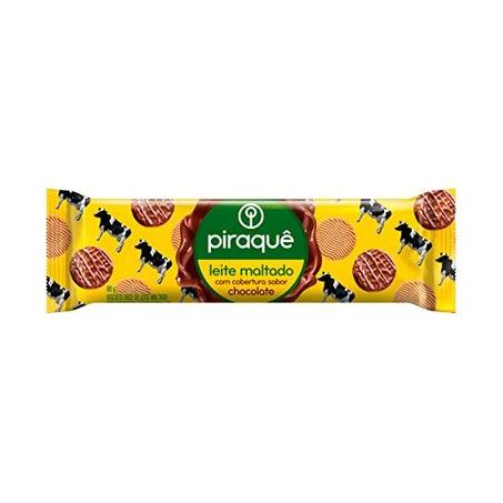 BISC.RECH.PIRAQUE 80G LEITE MALTADO C/CHOCOLATE CX 40.0