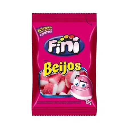 BALA FINI BEIJOS MORANGO 15G (105308)