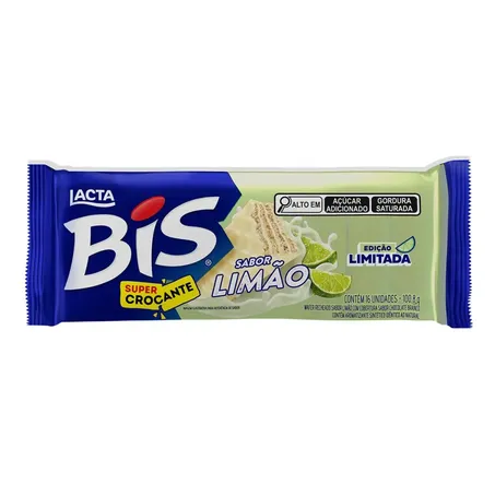 Chocolate Lacta 100.8g Bis Wafer Limao