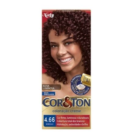 Tintura em creme cor&ton 4.66 bordeaux