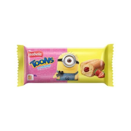 BOLO ISABELA 40GR TOONS BAUNILHA MOR
