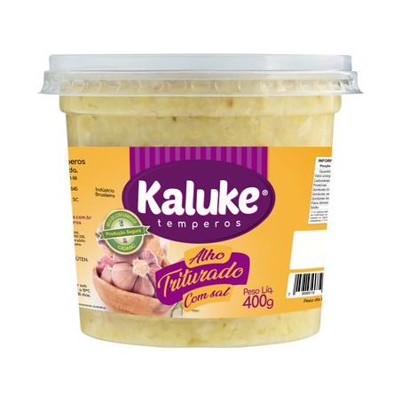 Alho Triturado com Sal Kaluke Pote 400G