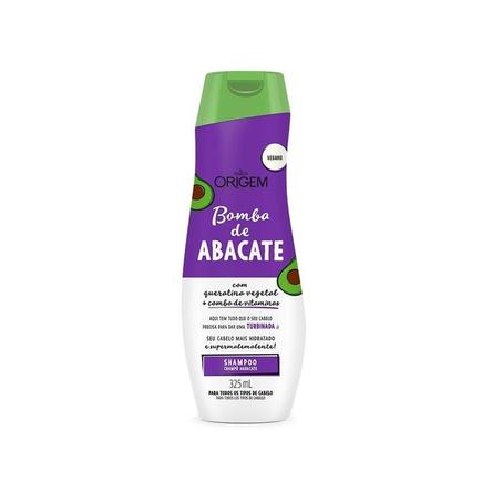SHAMPOO ORIGEM BOMBA DE ABACATE 325ML