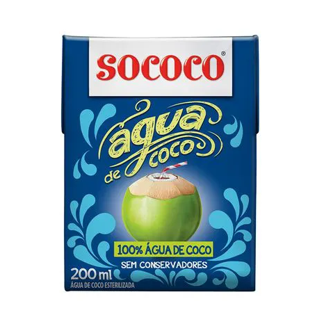 Água de coco sococo caixa 200ml