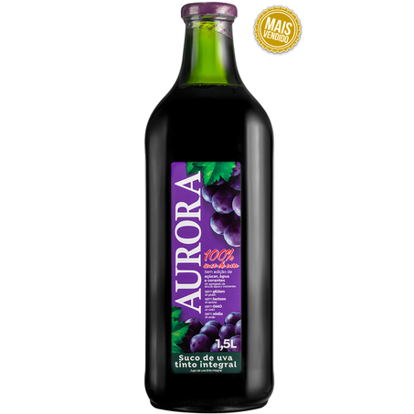 SUCO UVA TINTO INTEGRAL AURORA VD 1,5L