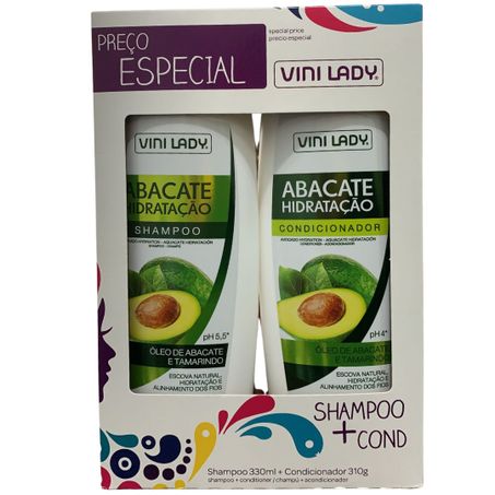 Kit vini lady abacate h sh330ml+cond310ml un