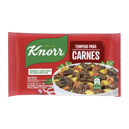 Tempero em pó knorr para carne sachê 50g