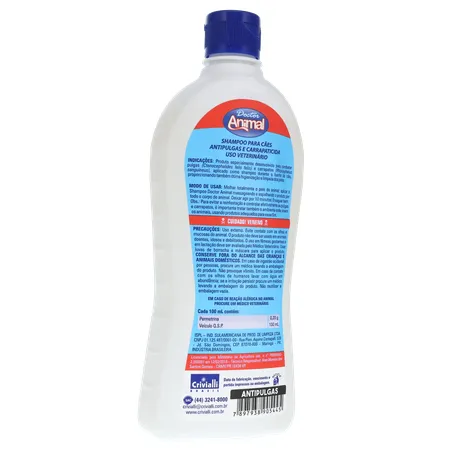 Shampoo Dr Animal 500ml Anti Pulgas 360-15