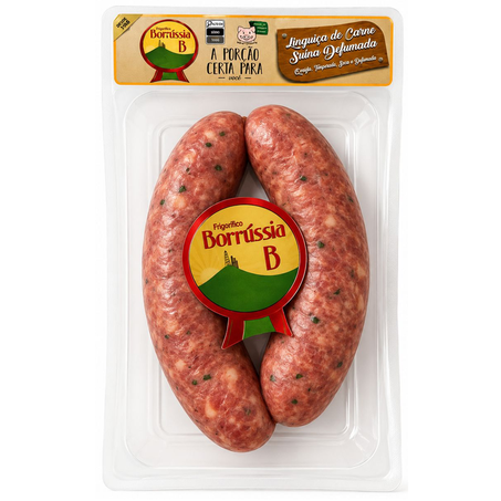 LINGUIÇA BORRÚSSIA C/QUEIJO & TOMATE SECO KG