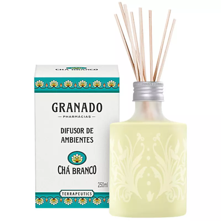 DIFUSOR DE AMBIENTE GRANADO 250ML CHA BRANCO
