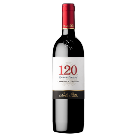 Vinho Chileno Santa Rita Tinto Seco Reserva Especial 120 Cabernet Sauvignon Valle Central Garrafa 750ml