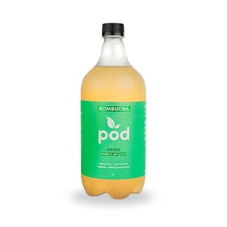 Kombucha pod limão e gengibre 1 litro
