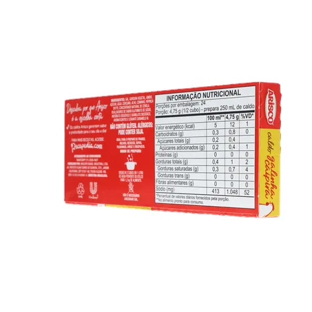 CALDO EM TABLETE ARISCO GALINHA CAIPIRA 114G 360-23