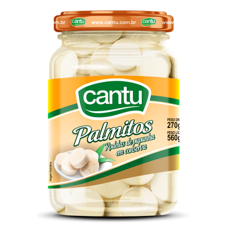 Palmito rodelas cantu 270g