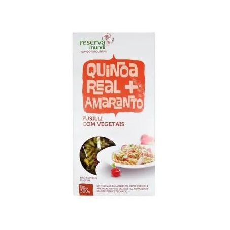 MACARRÃO MUNDO DA QUINOA FUSILI C/ VEG  300G