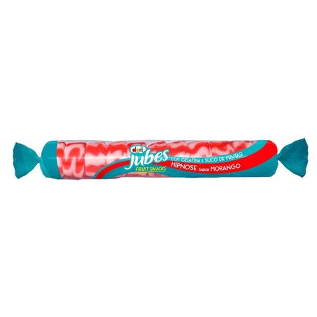 Goma tubo gelatina jubes morango dori c