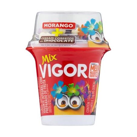 Iogurte morango com cereal chocolate vigor 165g