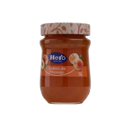 Geleia Hero Pêssego  Pote de Vidro 345gr 360-3