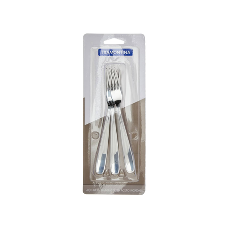 CONJUNTO TRAMONTINA GARFOS LAGUNA INOX 3 PEÇA