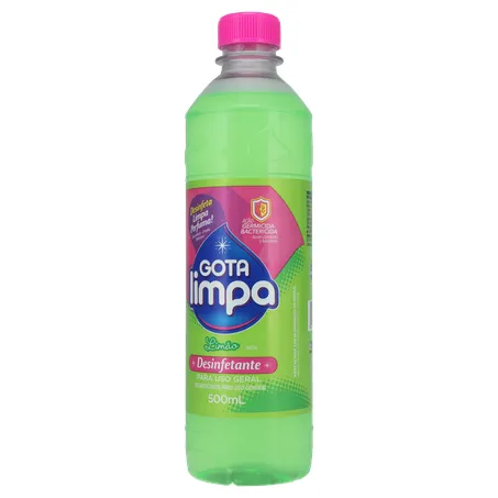Desinfetante para Uso Geral Gota Limpa Limão Pet 500ml 360-2