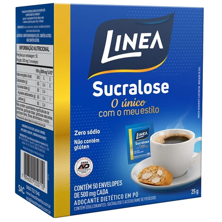 ADOÇANTE PÓ LINEA SUCRALOSE 25G