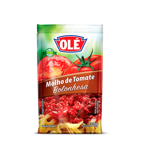Molho de tomate olé 300g sachet bolonhesa