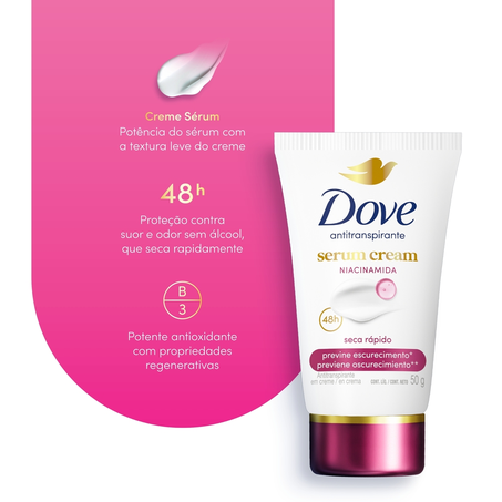 Desodorante Dove Creme Sérum Previne Escurecimento 50g 360-3