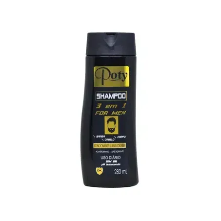 SHAMPOO ANTICASP POTY 280ML 3EM1
