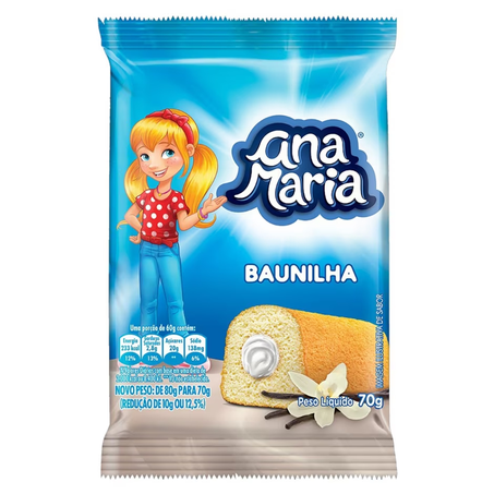 BOLO ANA MARIA 70G BAUNILHA