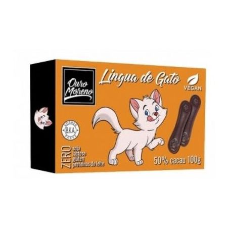 CHOCOLATE  LINGUA DE GATO 50 OURO MORENO 100G