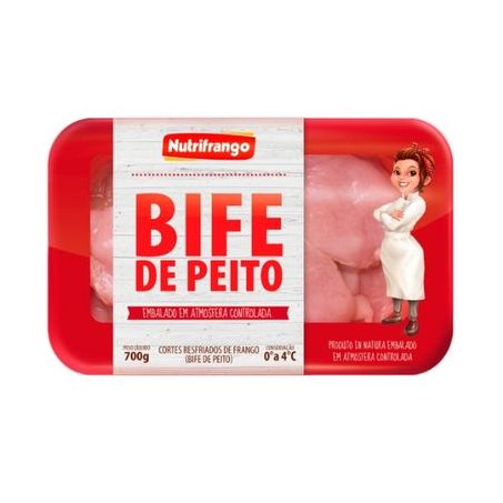 Filé de peito de frango Nutrifrango bife resfriado 700g