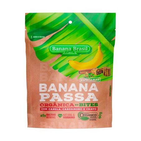 BANANA PASSA BRASIL ORGANICA C/CANELA 50G