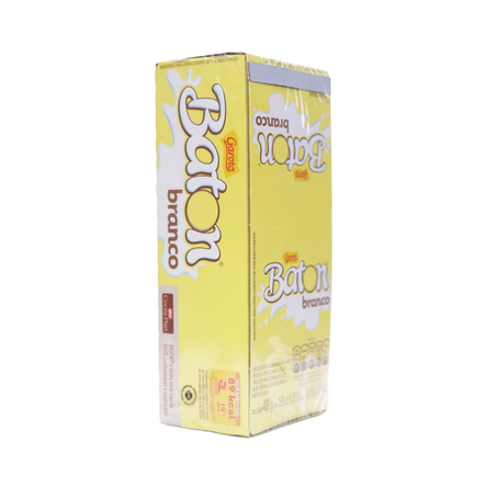 Chocolate Baton Garoto Branco Caixa com 30un - 480gr 360-51