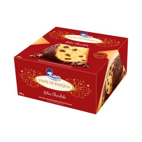 Colomba Panco Pani Di Pasqua Gotas de Chocolate Embalagem 500G