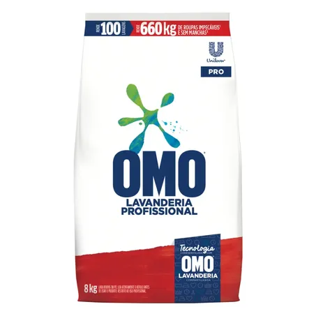 SABÃO EM PÓ OMO LAVANDERIA PROFISSIONAL 8KG