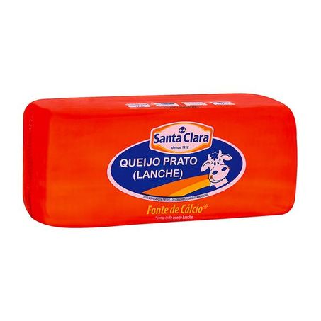 Queijo prato Santa Clara inteiro Aprox. 600g a Un