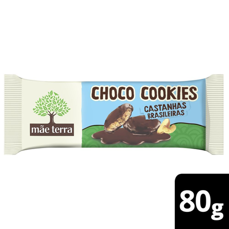 Choco Biscoito MÃE TERRA Castanhas Brasileiras 80 g