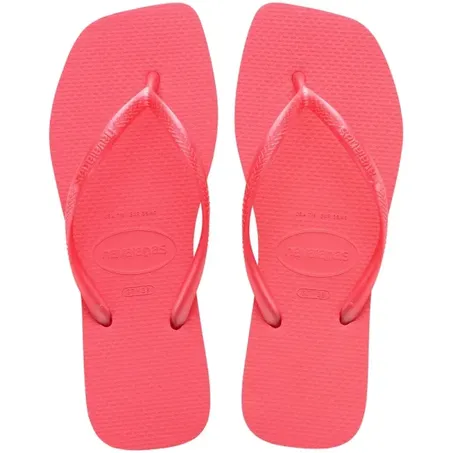 SANDALIA HAVAIANAS 37/38 SLIM SQUARE CORAL TROPIC 