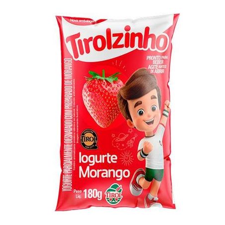 Iogurte tirolzinho morango 180g