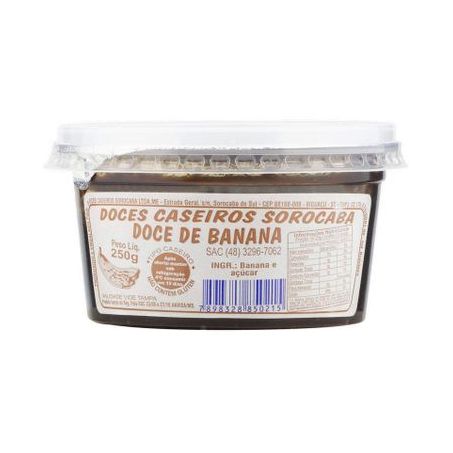Doce Caseiro de Banana Sorocaba 250G
