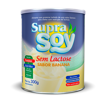 Suprasoy sem lactose banana lt 300g