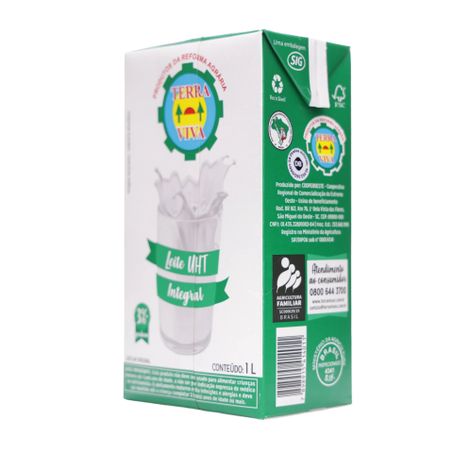 Leite UHT Integral Terra Viva Caixa 1lt 360-38