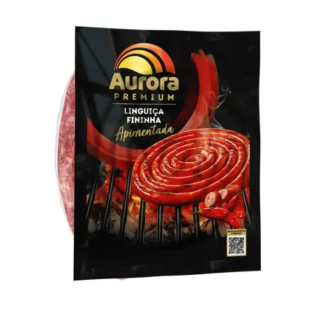 Linguiça Fininha Aurora Premium Apimentada 600g